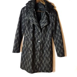 Piperlime Lace Overlay Trench Coat